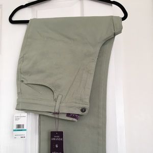 Gloria Vanderbilt Women's Straight Leg Jeans - Light Green